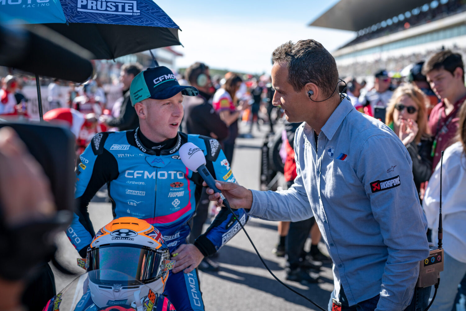 Joel Kelso Moto3 Pilot in Startaufstellung Portugal 2023