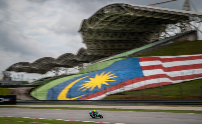 Motorrad Moto3 WM auf der Strecke auf dem Sepang International Circuit