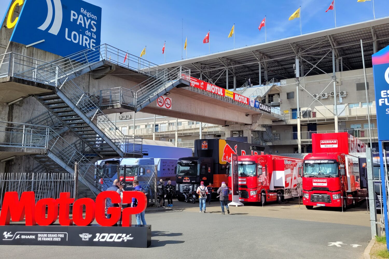 Paddock, Fahrerlager, MotoGP™, Motorrad, WM, GP, Frankreich, Le Mans, 2023,